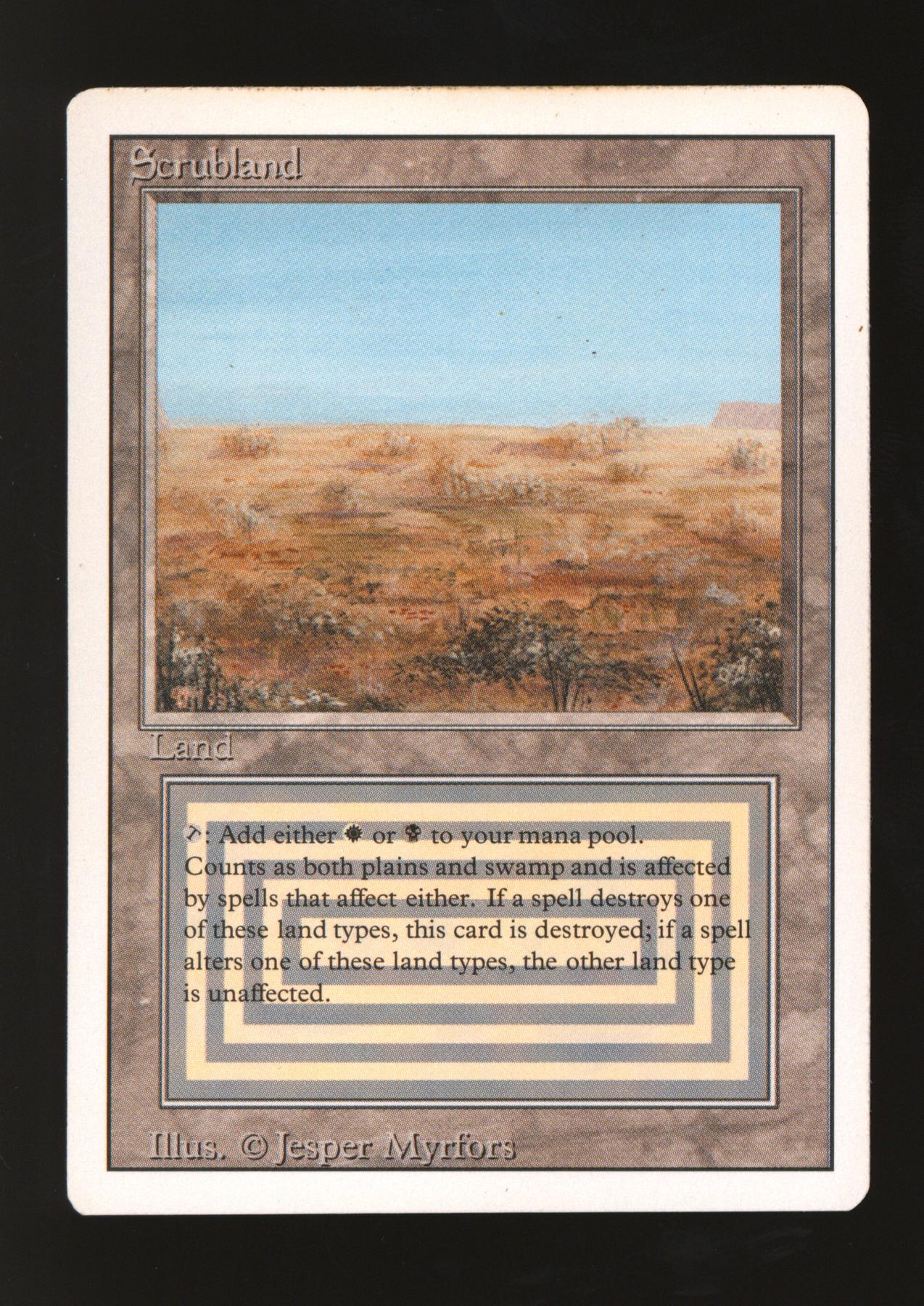 マジック：ザ・ギャザリング - Scrubland Revised PSA6 Scrubland Revised Edition Regular for sale online | eBay